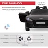Aosom Vaikiškas elektrinis automobilis Audi, 102x60x44 cm, juodas, plastikas