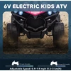 Aosom Vaikiškas elektrinis keturratis 70x42x45 cm Rožinis Metalas ir plastikas