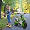 Aosom Vaikiškas elektrinis motociklas, 106,5x51,5x68 cm, žalias, plastikas