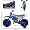 Aosom Vaikiškas elektrinis motociklas, 106.5x51.5x68 cm, mėlynas, metalas