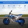 Aosom Vaikiškas elektrinis motociklas, 106.5x51.5x68 cm, mėlynas, metalas
