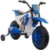 Aosom Vaikiškas elektrinis motociklas, 106.5x51.5x68 cm, mėlynas, metalas