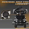 Aosom Važiuojamasis automobilis Mercedes-Benz G350 85,5x40,5x95 cm juodas, plastikas