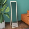 Aosom Veidrodis viso ilgio 37x157 cm Pilkas MDF ir Stiklas