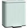 Aosom Virtuvinis šiukšlių dėžė 45,5x36,5x51 cm žalia, metalas ir plastikas