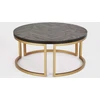Apvalus kavos staliukas Seville, 90 cm, juoda