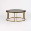 Apvalus kavos staliukas Seville, 90 cm, juoda