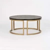 Apvalus kavos staliukas Seville, 90 cm, juoda