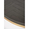 Apvalus kavos staliukas Seville, 90 cm, juoda