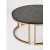 Apvalus kavos staliukas Seville, 90 cm, juoda