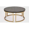 Apvalus kavos staliukas Seville, 90 cm, juoda