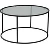 Asir Kavos staliukas, Aurum - 80 x 80 x 43 cm, Juodas