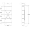 Asir Kalune Design Knygų lentyna Kinder - Oak