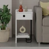 Asir Kalune Design Naktinis staliukas Sirius Left - Baltas v2