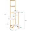 Gėlių stalas, SoBuy STR13-WN, 31x27x130 cm