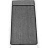 PawHut naminių gyvūnėlių rampa su neslidžiu kilimėliu, šunų laiptai, skirta šunims iki 30 kg, pušies mediena, poliesteris, balta/pilka, 125 x 40 x 35,5 cm