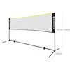 Songmics 4 m badmintono tinklas juodai geltonos spalvos