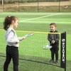 Songmics 4 m badmintono tinklas juodai geltonos spalvos