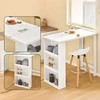 Baro stalas, SoBuy FWT17-II-W, 112x57x106 cm, baltas