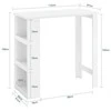 Baro stalas, SoBuy FWT17-II-W, 112x57x106 cm, baltas