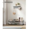 Songmics Batutės stovas, 92x30x33 cm, Juodas