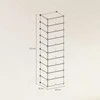 SONGMICS modulinė lentyna su 10 skyrių, juoda, 173 cm