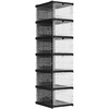 Songmics Batų spintelė, 35,5x25,5x105 cm, Skaidri