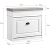 Batų laikymo suoliukas, SoBuy FSR82-K-WG, 61x24x51 cm, smėlio baltumo