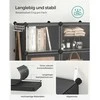 Songmics Avalynės lentyna su 6 skyriais, juoda