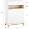 TV staliukas Batų spintelė, SoBuy FSB97-WN, 60x34x85 cm