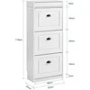 Batų spintelė, SoBuy FSR94-WG, 53x24x118 cm, Balta