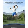 Songmics Batutas Ø 366 cm juodai mėlynas
