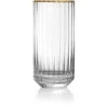 Bazaar Aukštas stiklinis taurė The Golden Sip 6,7x6,7x14 cm auksinė, perdirbtas stiklas