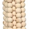 Bazaar Dekoratyvinis frančių pakabukas, mediniai karoliukai, 0,06x0,6x0,06 m, natūralus