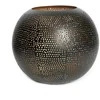 Bazaar Dekoratyvinis rutulys, The Pierced Ball, 22x22x19 cm, juodai auksinė, žalvaris