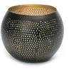 Bazaar Dekoratyvinis rutulys, The Pierced Ball, 12x12x15 cm, juodai auksinis, žalvaris