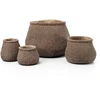 Bazaar Gėlių vazonas 16,7x16,7x13 cm Rudas Betonas
