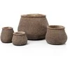 Bazaar Gėlių vazonas 16,7x16,7x13 cm Rudas Betonas