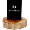Bazaar Kortelių laikiklis, tika šaknis, 0,07x0,07x0,02 m, rudas