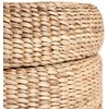 Bazaar Laikymo pufas, 60x60x45 cm, Natūralus, Vandens hiacintas