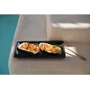 Bazaar Lėkštė, Sudegintas Sushi, 17x36 cm, Juoda