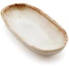 Bazaar Ovalinė lėkštė, 7x16x3 cm, balta, akmens keramika