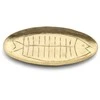 Bazaar Padėklas, The Dishy Fishy, 12x25x1 cm, auksinis, žalvaris