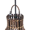 Bazaar Pakabinamas šviestuvas, The Woven Bell, 30x30x50 cm, ruda, bambukas