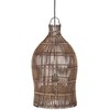 Bazaar Pakabinamas šviestuvas, The Woven Bell, 30x30x50 cm, ruda, bambukas