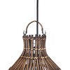 Bazaar Pakabinamas šviestuvas, The Woven Bell, 30x30x50 cm, ruda, bambukas