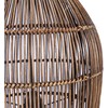 Bazaar Pakabinamas šviestuvas, The Woven Bell, 30x30x50 cm, ruda, bambukas