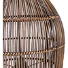 Bazaar Pakabinamas šviestuvas, The Woven Bell, 30x30x50 cm, ruda, bambukas