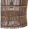 Bazaar Pakabinamas šviestuvas, The Woven Bell, 30x30x50 cm, ruda, bambukas