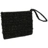 Bazaar Piniginė, juoda su karoliukais, 0,1x0,14x0,02 m, juoda